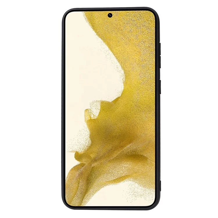 Für Samsung Galaxy S23 Texturierte PU-Leder Hybrid Slim Case Soft TPU Hard PC Schutzhülle mit Ultra-Fibrillen-Futter - Cross-Textur
