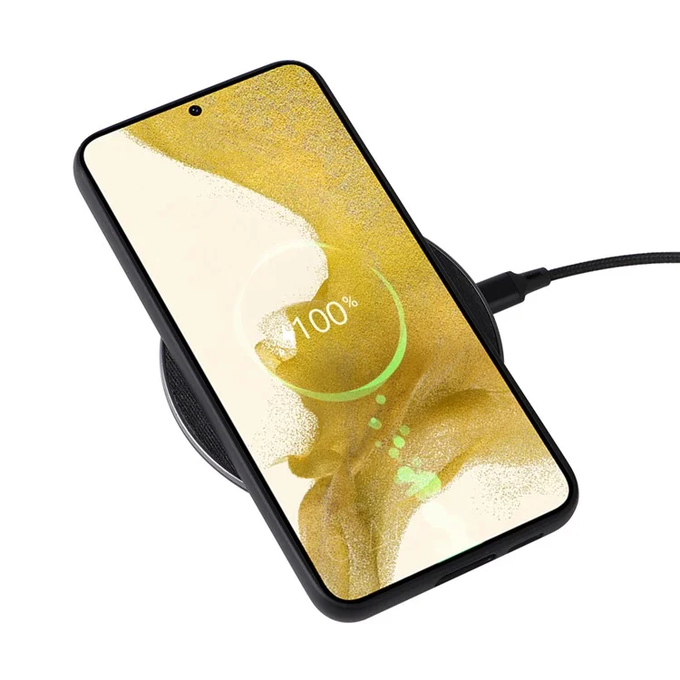 Für Samsung Galaxy S23 Texturierte PU-Leder Hybrid Slim Case Soft TPU Hard PC Schutzhülle mit Ultra-Fibrillen-Futter - Cross-Textur