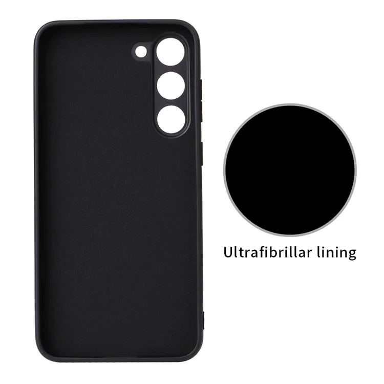 Für Samsung Galaxy S23 Texturierte PU-Leder Hybrid Slim Case Soft TPU Hard PC Schutzhülle mit Ultra-Fibrillen-Futter - Cross-Textur