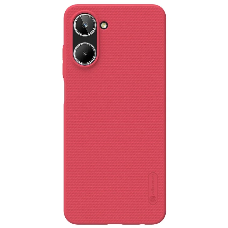 NILLKIN Funda Delgada Mate para Realme 10 4G, Funda Trasera Resistente a Golpes, Antiarañazos, Funda Dura de PC - Roja