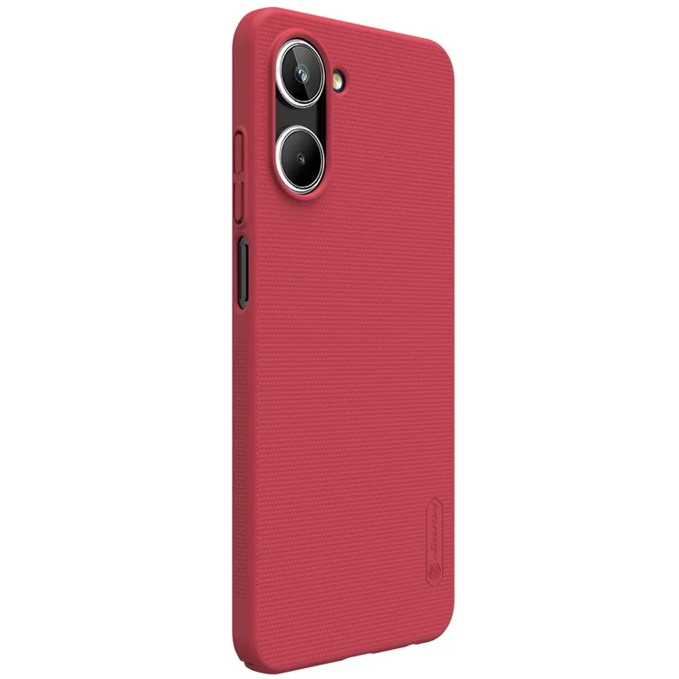 NILLKIN Funda Delgada Mate para Realme 10 4G, Funda Trasera Resistente a Golpes, Antiarañazos, Funda Dura de PC - Roja