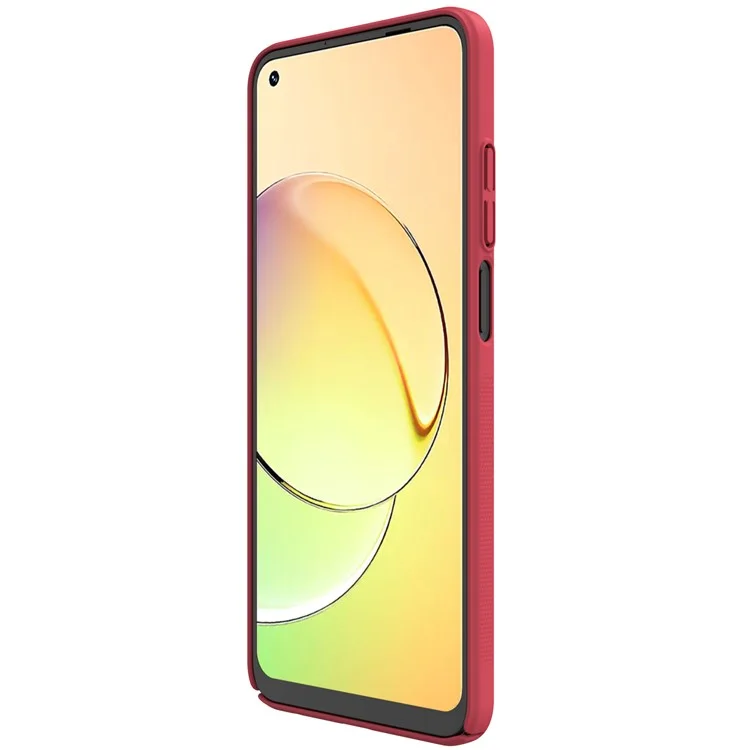 NILLKIN Funda Delgada Mate para Realme 10 4G, Funda Trasera Resistente a Golpes, Antiarañazos, Funda Dura de PC - Roja