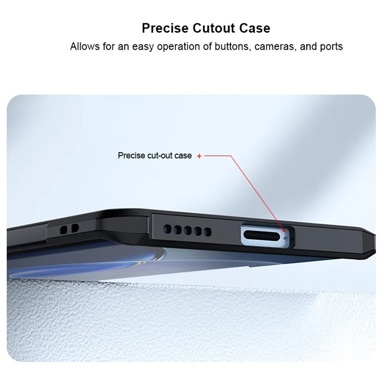 XUNDD Pour vivo X90 5G Coque de téléphone portable Couverture arrière Résistant aux rayures Acrylique+TPU Coque de protection - Noir