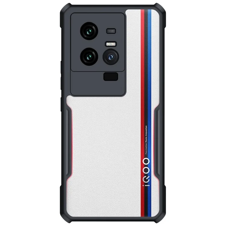 XUNDD Per vivo iQOO 11 Pro 5G Cover Posteriore per Telefono Antiurto Custodia Telefono in Acrilico+TPU Guscio Protettivo - Nero