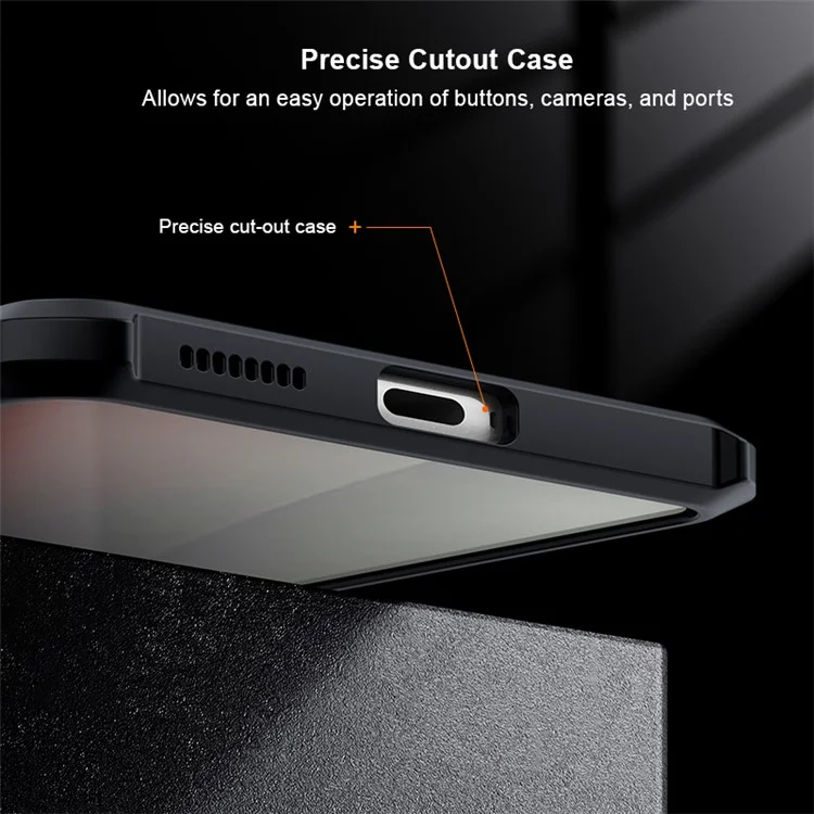 XUNDD Per vivo iQOO 11 Pro 5G Cover Posteriore per Telefono Antiurto Custodia Telefono in Acrilico+TPU Guscio Protettivo - Nero