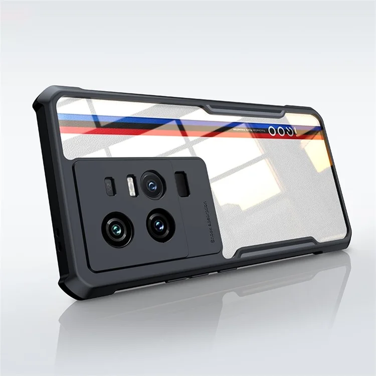 XUNDD Per vivo iQOO 11 Pro 5G Cover Posteriore per Telefono Antiurto Custodia Telefono in Acrilico+TPU Guscio Protettivo - Nero