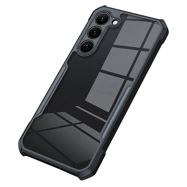 XUNDD Back Cover for Samsung Galaxy S23+ Drop Protection Acrylic+TPU Phone Case Mobile Phone Protective Shell - Black