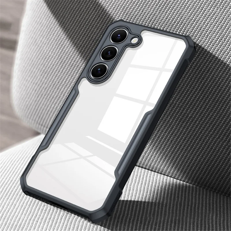 XUNDD Phone Back Cover for Samsung Galaxy S23 Acrylic+TPU Mobile Phone Phone Case - Black