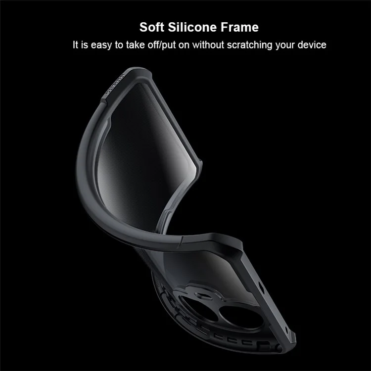 XUNDD Back Cover per Realme 10 4G a prova di caduta Custodia in acrilico + TPU per telefono cellulare Guscio protettivo per telefono cellulare - Nero