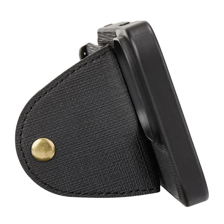 VILI T Series for iPhone 14 Pro Detachable 2-in-1 Drop-proof Phone Cover Magnetic Vertical Open Card Slot Phone Case with Strap - Black