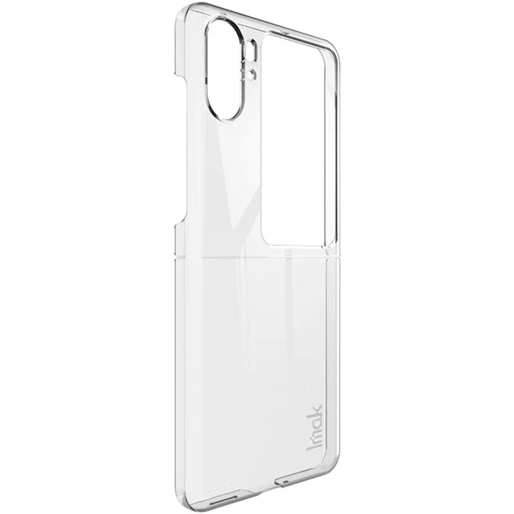 IMAK Air II Pro Anti-Scratch PC Funda para Teléfono Móvil para Oppo Find N2 Flip 5G, Diseño de Dos Piezas Transparente Funda de Teléfono Celular