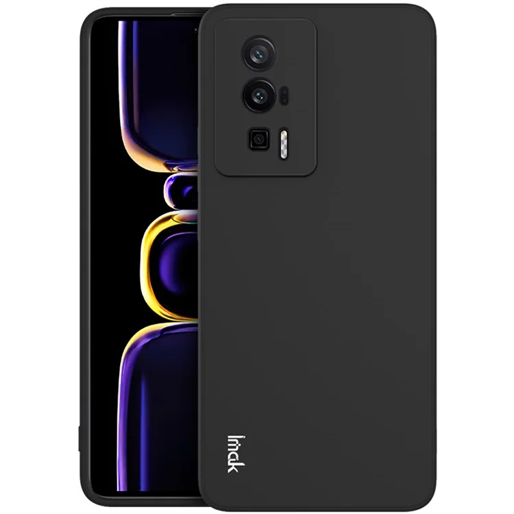 IMAK UC-4 Série pour Xiaomi Poco F5 Pro 5G / Redmi K60 Pro 5G / K60 5G Découpe Précise Protection de la Caméra Anti-chute Couverture Bord Droit TPU Anti-rayures Étui - Noir