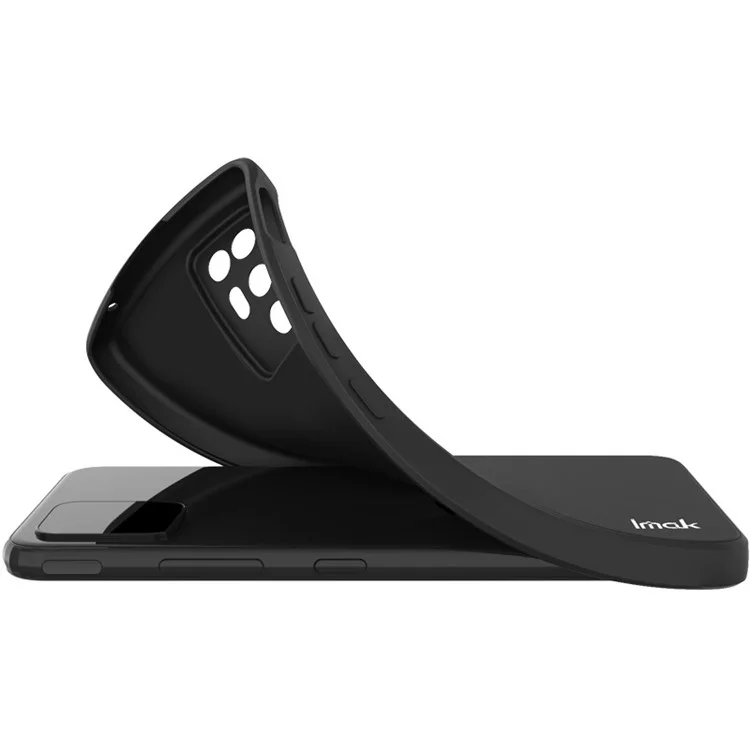 IMAK UC-4 Série pour Xiaomi Poco F5 Pro 5G / Redmi K60 Pro 5G / K60 5G Découpe Précise Protection de la Caméra Anti-chute Couverture Bord Droit TPU Anti-rayures Étui - Noir