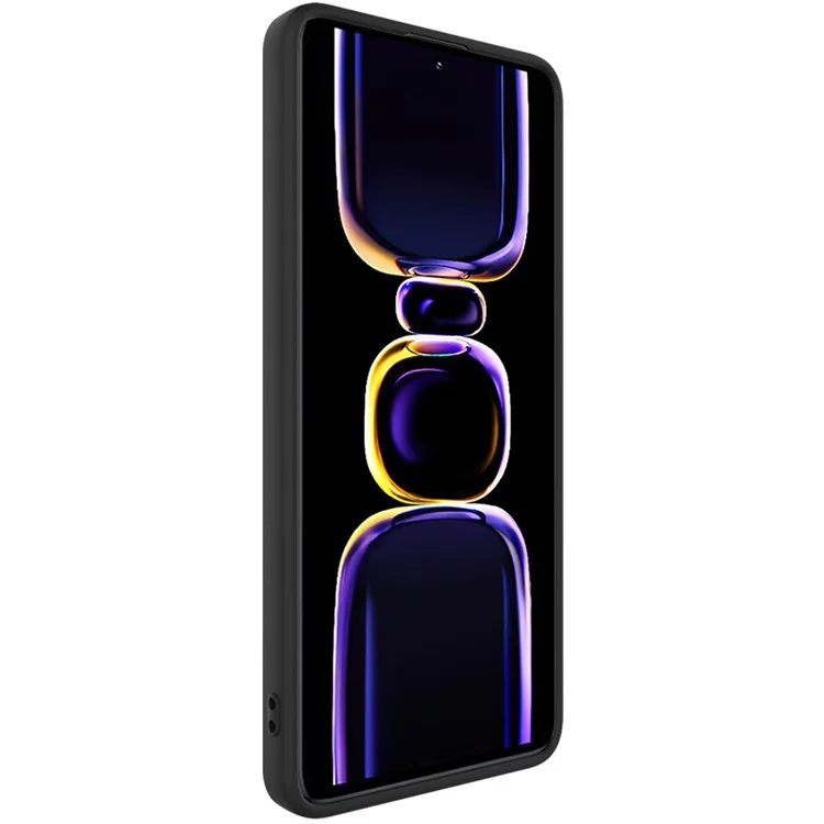IMAK UC-4 Série pour Xiaomi Poco F5 Pro 5G / Redmi K60 Pro 5G / K60 5G Découpe Précise Protection de la Caméra Anti-chute Couverture Bord Droit TPU Anti-rayures Étui - Noir