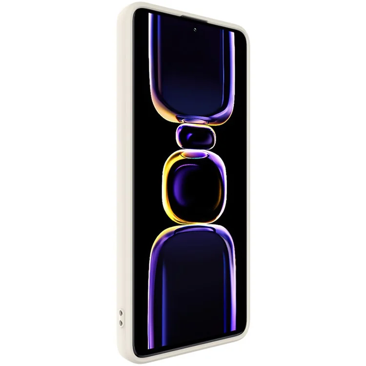 IMAK UC-4 Серия для Xiaomi Poco F5 Pro 5G / Redmi K60 Pro 5G / K60 5G Точная нарезка Защита камеры Ударопрочный чехол Прямой край TPU Противоударный чехол - Белый