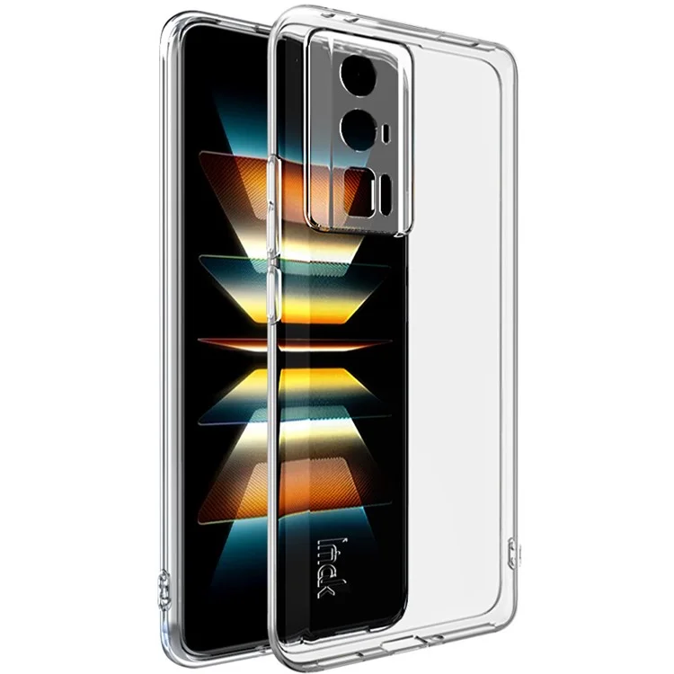 IMAK UX-5 Series per Xiaomi Poco F5 Pro 5G / Redmi K60 Pro 5G / K60 5G Custodia per telefono in TPU anti-ingiallimento morbido Custodia per telefono cellulare antiurto