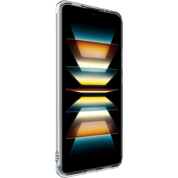 IMAK UX-5 Series per Xiaomi Poco F5 Pro 5G / Redmi K60 Pro 5G / K60 5G Custodia per telefono in TPU anti-ingiallimento morbido Custodia per telefono cellulare antiurto