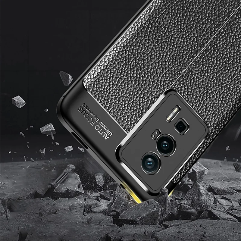 Для Xiaomi Poco F5 Pro 5G / Redmi K60 Pro 5G / K60 5G Litchi Texture Drop Protection TPU Cover Phone Shell Anti-Scratch Phone Case - Blue