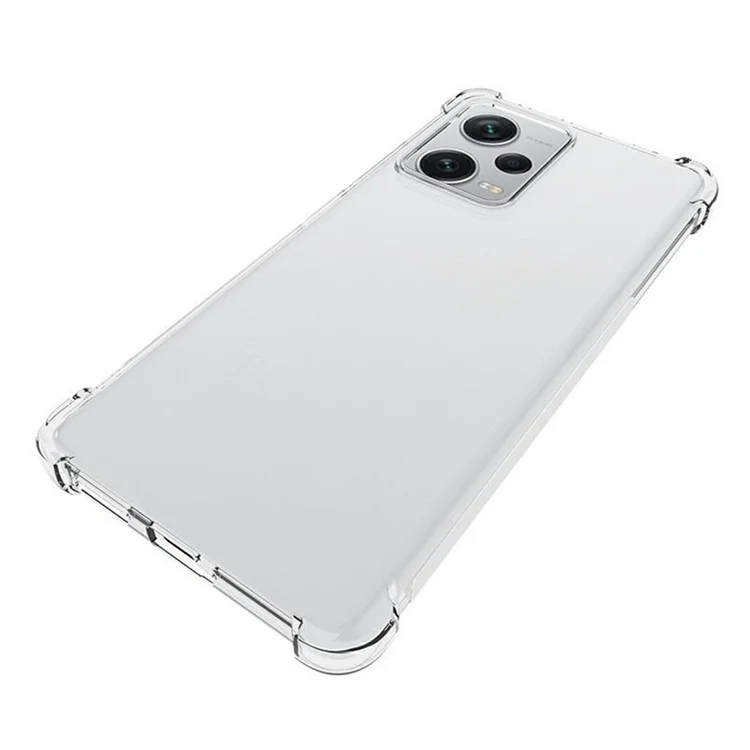 Для Xiaomi Redmi Note 12 Pro+ 5G Мягкий TPU противоскользящий чехол для телефона с защитой углов от царапин