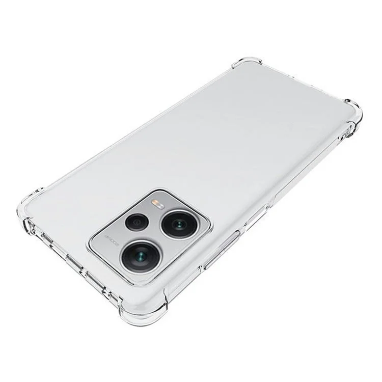 Для Xiaomi Redmi Note 12 Pro+ 5G Мягкий TPU противоскользящий чехол для телефона с защитой углов от царапин