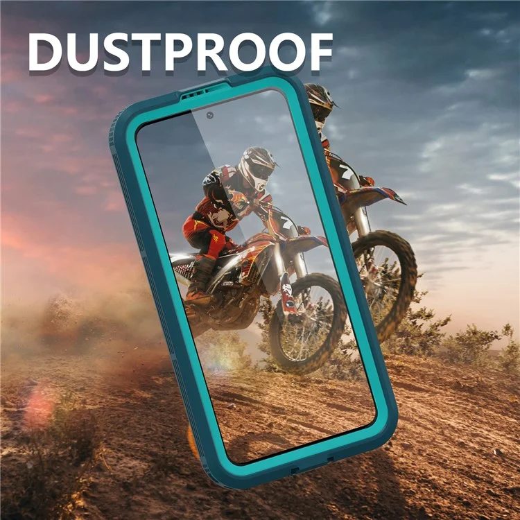 REDPEPPER DOT For Samsung Galaxy S23+ IP68 Waterproof Phone Case Anti-dust Transparent Back Cover [Support Fingerprint Unlock] - Green