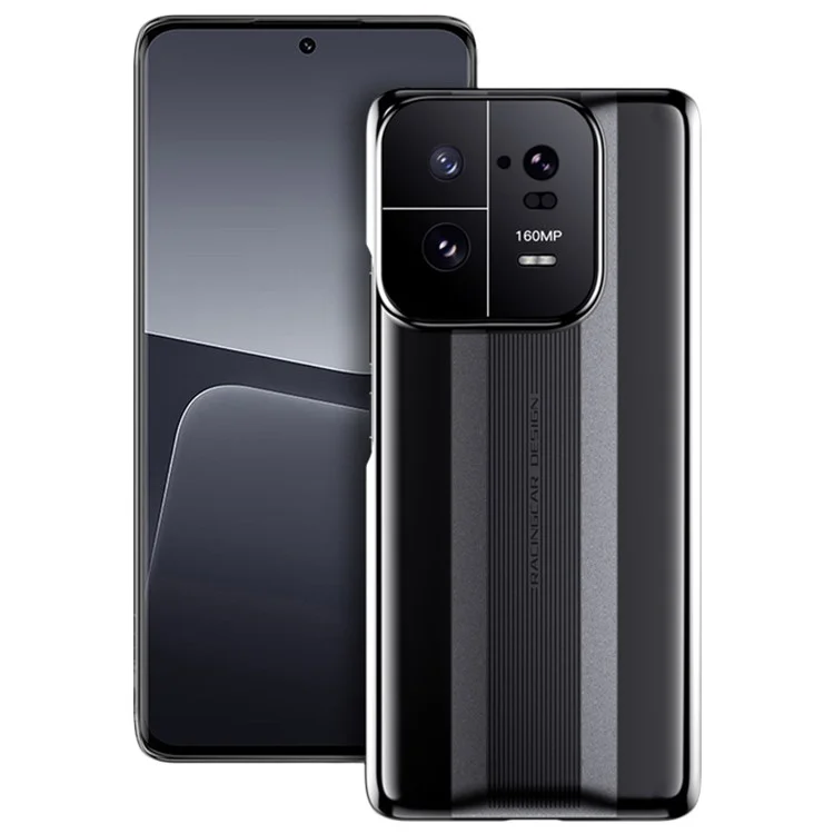 Для Xiaomi 13 Pro 5G Защита камеры Противоударный чехол с электролитным покрытием Твердый ПК Противоскользящий чехол - Черный