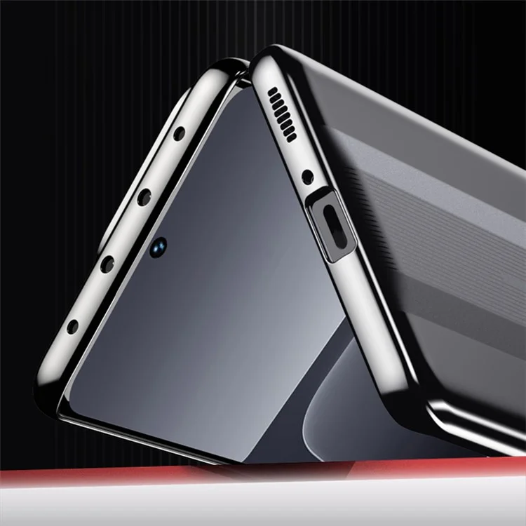 Для Xiaomi 13 Pro 5G Защита камеры Противоударный чехол с электролитным покрытием Твердый ПК Противоскользящий чехол - Черный