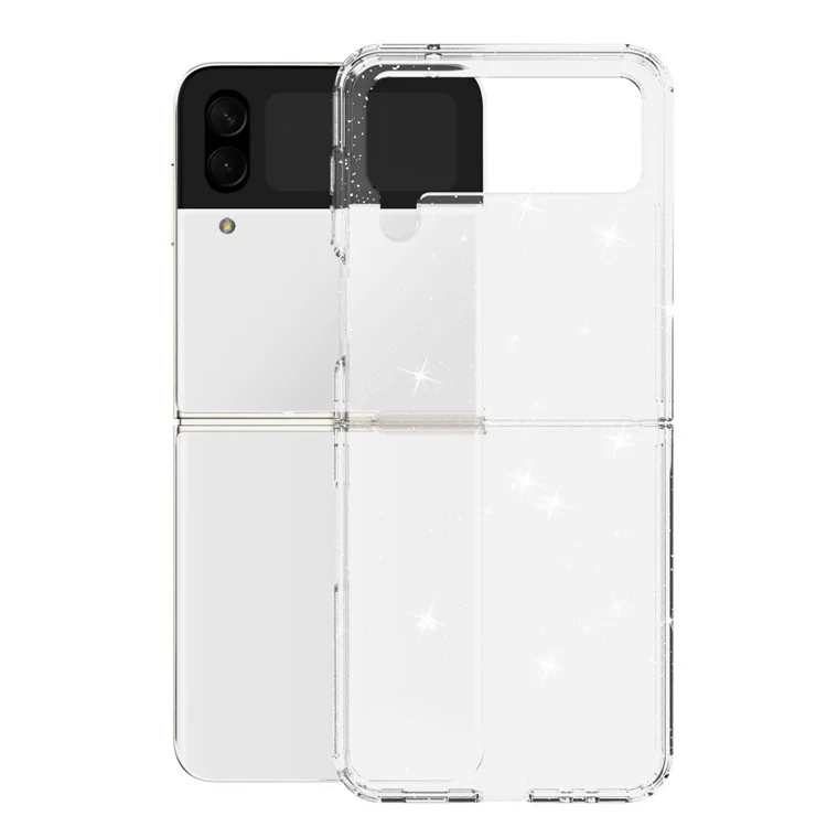Für Samsung Galaxy Z Flip4 5G Glitter Powder IMD Clear Phone Case Anti-Scratch Soft TPU Stoßfeste Schutzhülle