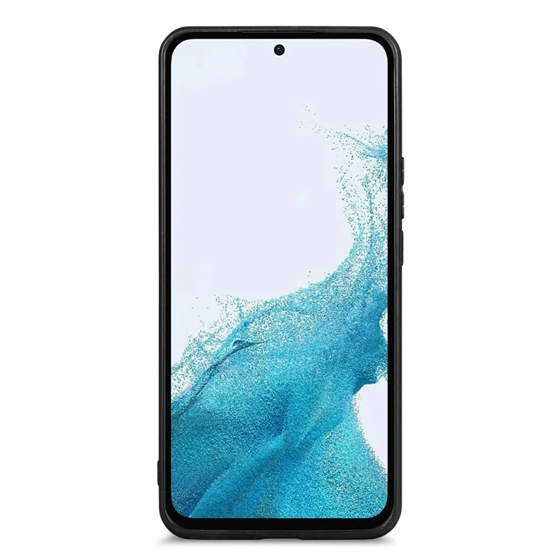For Samsung Galaxy A54 5G Carbon Fiber Texture PU Leather Coated TPU Protective Case Anti-scratch Cell Phone Cover - Black