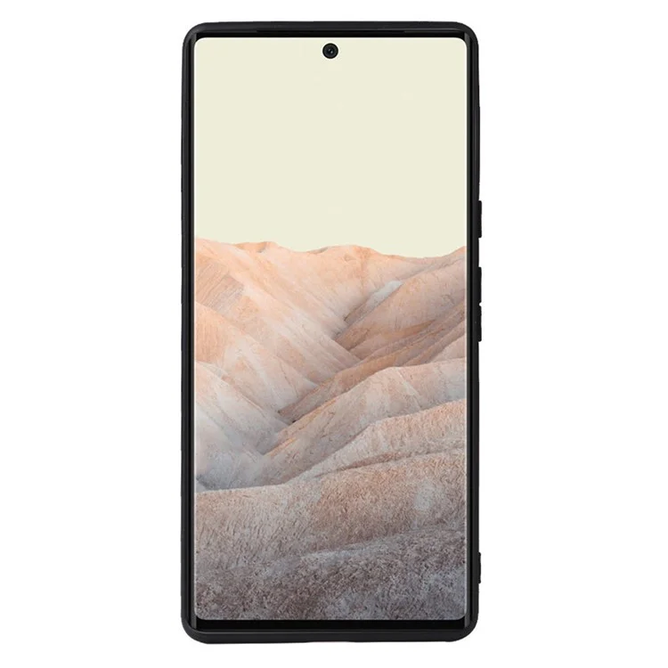 Para o Google Pixel 7 Pro 5G Anti-arranhão Capa de Telefone Texturizada PU Concamada TPU + PC Tampa Híbrida - Textura Cruzada