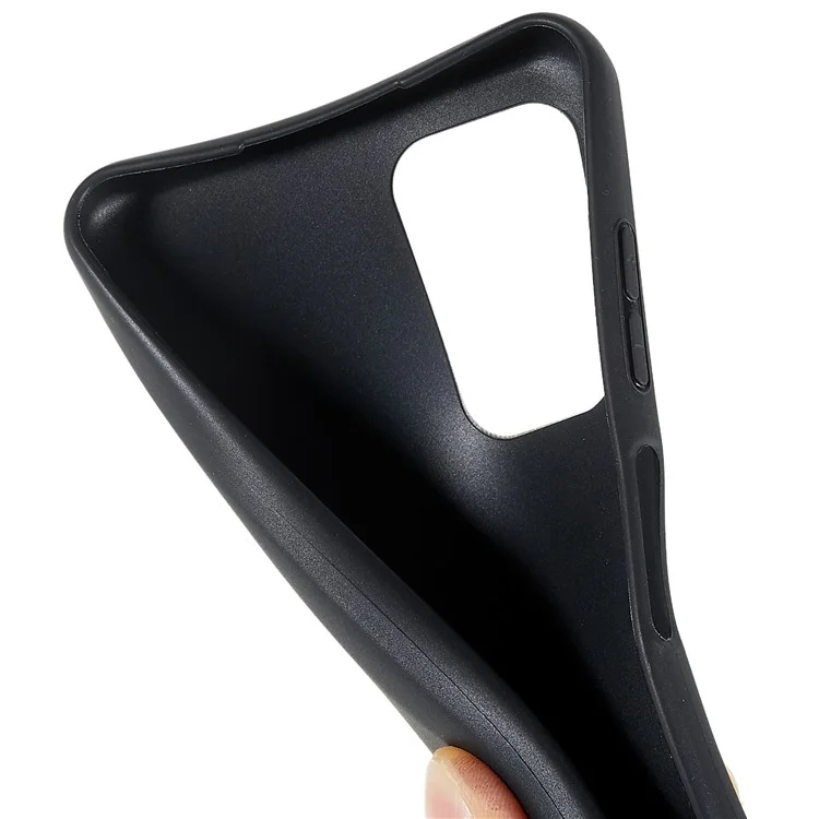 Cover in TPU per ZTE Blade A72 4G, Cover per cellulare flessibile opaca nera antigraffio e protettiva