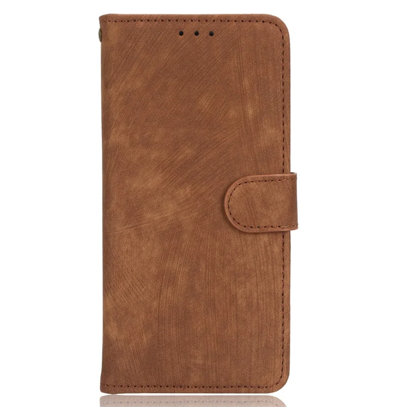 For Motorola Moto G Play (2023) 4G RFID Blocking Phone Case PU Leather Magnetic Anti-scratch Drop-proof Phone Cover with Wallet Stand - Brown