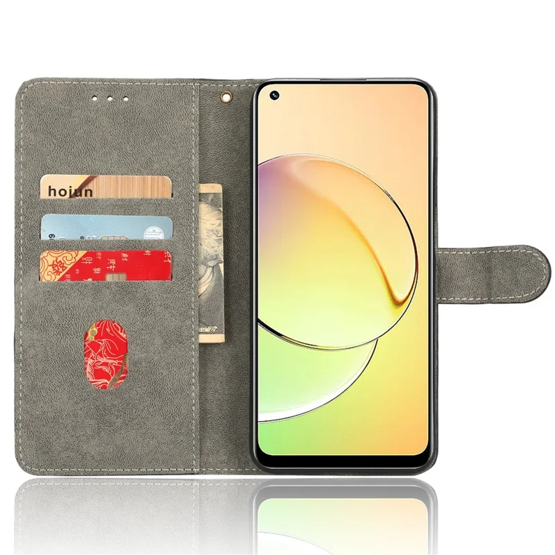 RFID Blocking Anti-scratch Phone Case For Realme 10 4G, Anti-fall Magnetic PU Leather Phone Cover with Wallet Stand - Blue