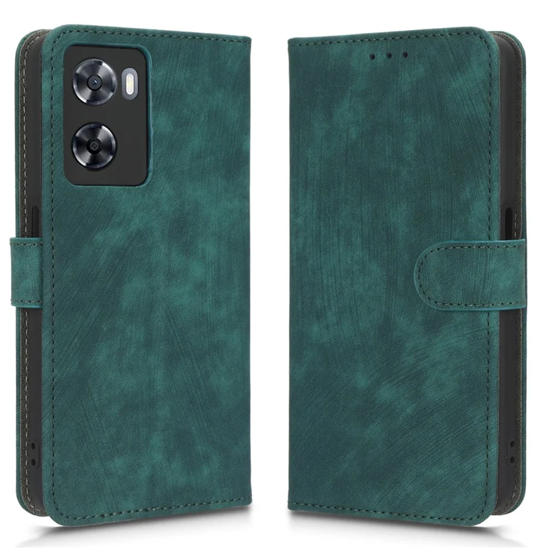 Per Oppo A57 4G / A57s 4G / A57e 4G / A77 4G RFID Blocking PU Leather Anti-drop Phone Case Protective Magnetic Mobile Phone Cover with Wallet Stand - Verde