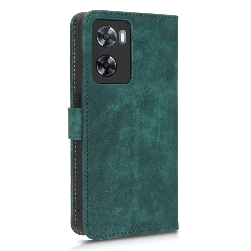 Per Oppo A57 4G / A57s 4G / A57e 4G / A77 4G RFID Blocking PU Leather Anti-drop Phone Case Protective Magnetic Mobile Phone Cover with Wallet Stand - Verde