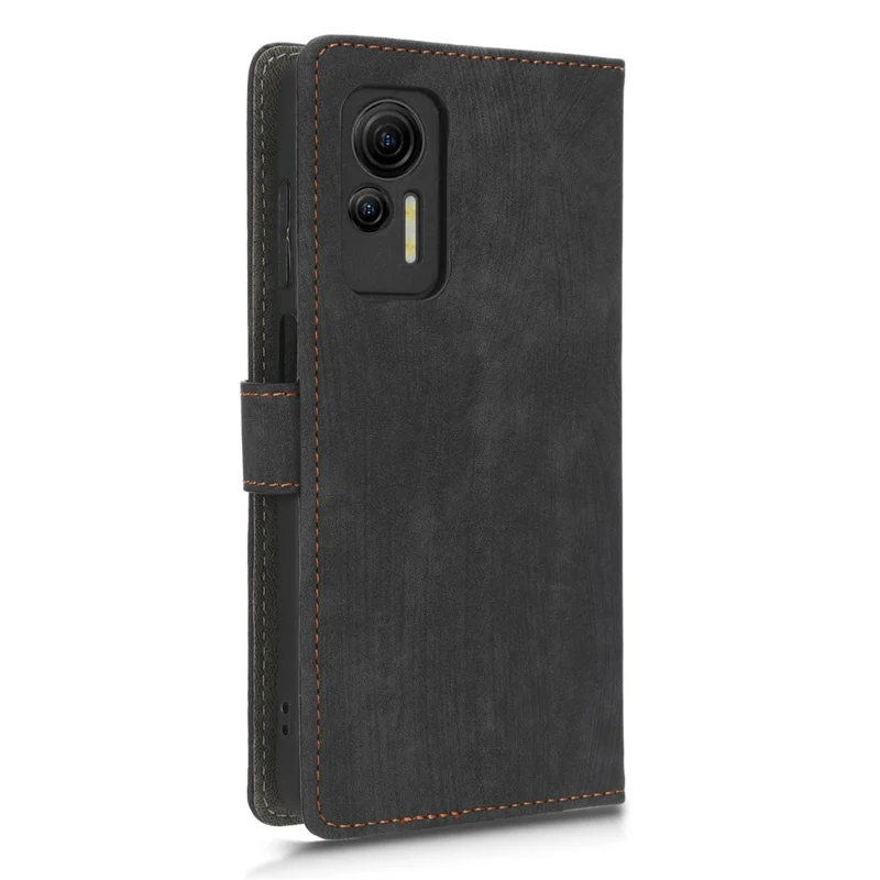 For Ulefone Note 14 Shockproof PU Leather Phone Cover Wallet Stand RFID Blocking Magnetic Mobile Phone Case - Black