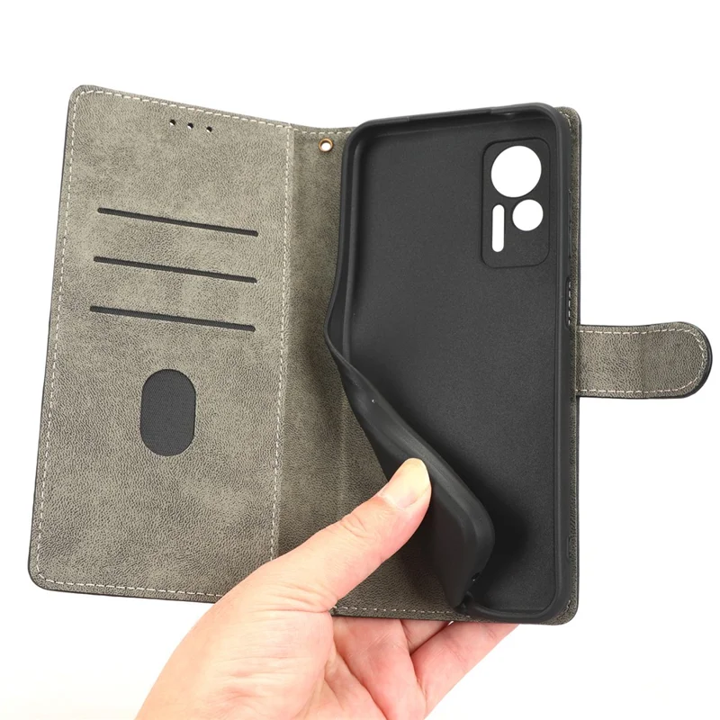 Voor Ulefone Note 14 Stootvaste PU Leren Telefoonhoes Portemonnee Stand RFID Blokkering Magnetische Mobiele Telefoonhoes - Blauw