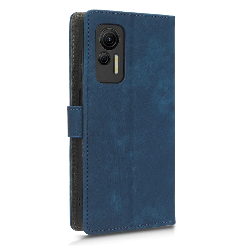 Voor Ulefone Note 14 Stootvaste PU Leren Telefoonhoes Portemonnee Stand RFID Blokkering Magnetische Mobiele Telefoonhoes - Blauw
