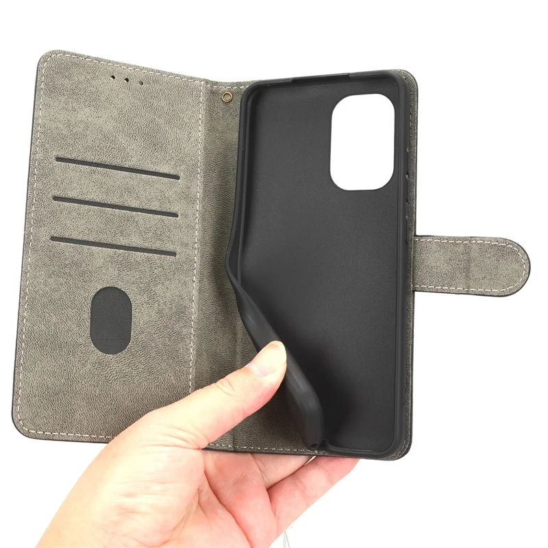 For Nokia X30 5G Magnetic Clasp PU Leather Phone Cover RFID Blocking Scratch-resistant Phone Case with Wallet Stand - Blue