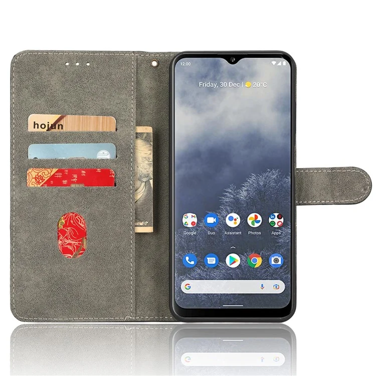 Para Nokia G60 5G PU Leather Shockproof Phone Cover RFID Blocking Flip Wallet Phone Case with Stand - Black