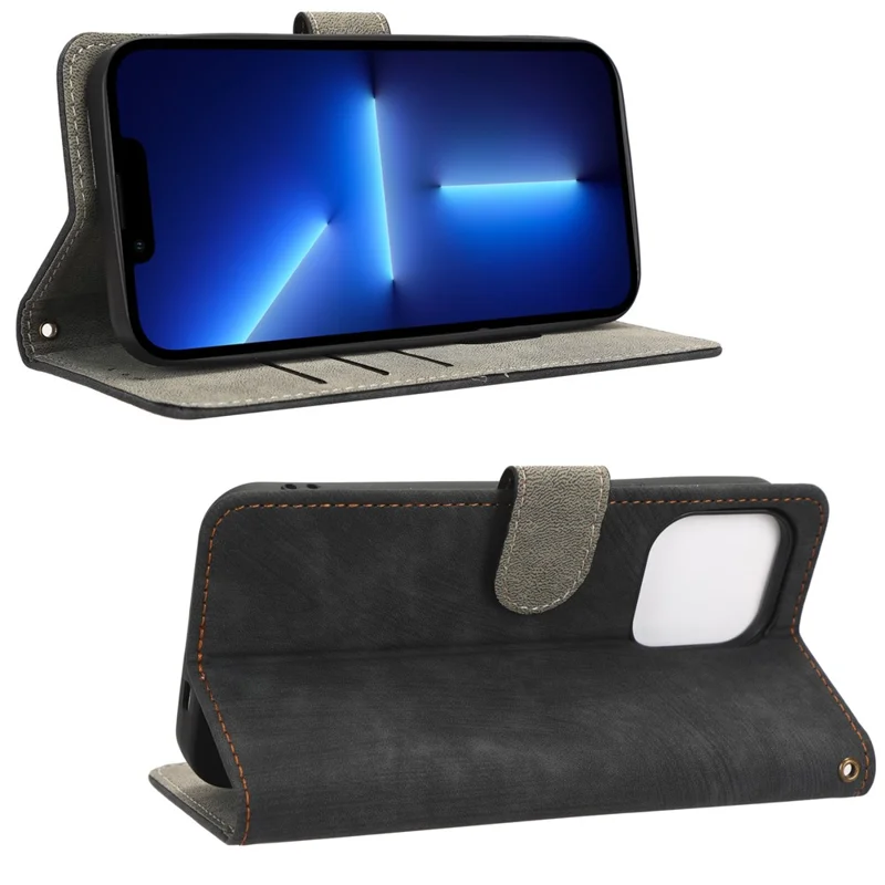 Phone Case For Xiaomi 13 Pro 5G, RFID Blocking Magnetic Flip Leather Phone Cover with Wallet Stand - Black