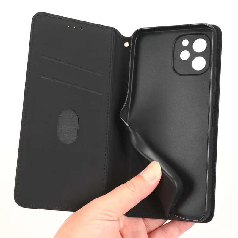 Funda para teléfono móvil para Huawei nova Y61 4G / Enjoy 50z 4G Diseño de patrón de rombos estampado Estuche billetera con soporte de cierre magnético automático - Azul