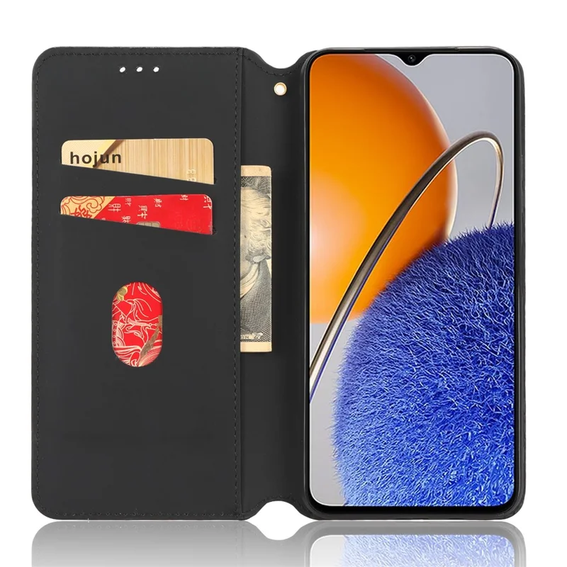 Чехол для сотового телефона для Huawei nova Y61 4G / Enjoy 50z 4G с ромбовидным узором, книжный, магнитный, автоматический, чехол-кошелек - фиолетовый
