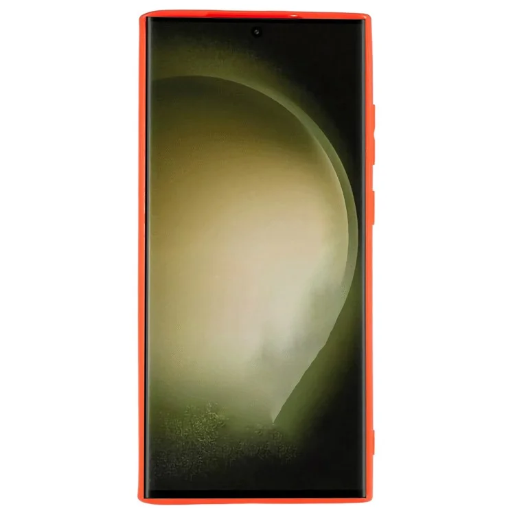 Per Samsung Galaxy S23 Ultra Matte TPU Phone Case Custodia protettiva flessibile - Rosso