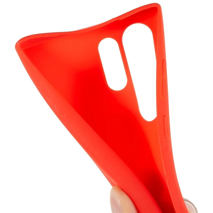 Per Samsung Galaxy S23 Ultra Matte TPU Phone Case Custodia protettiva flessibile - Rosso