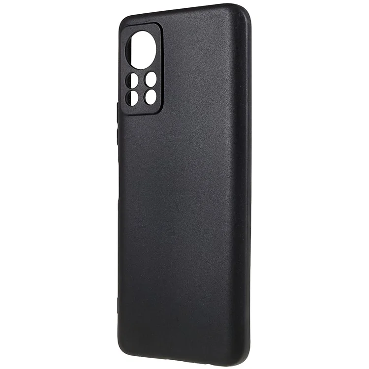 Para Infinix Hot 11s NFC 4G Soft TPU Phone Case Matte Anti-Fingerprint Protective Cover - Black