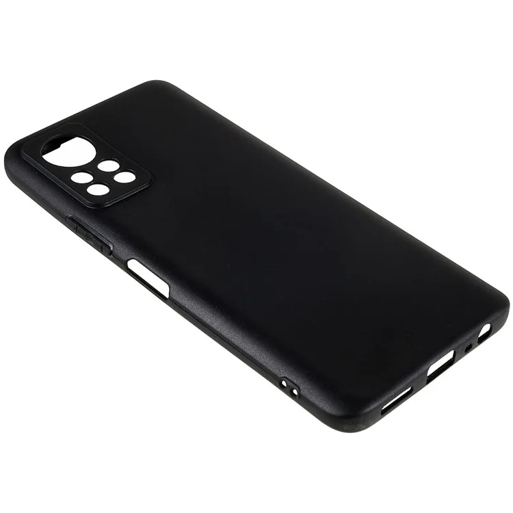 Para Infinix Hot 11s NFC 4G Soft TPU Phone Case Matte Anti-Fingerprint Protective Cover - Black