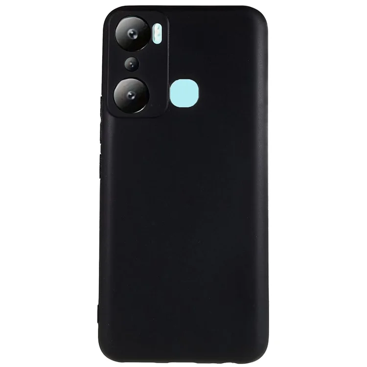Para Infinix Hot 20i 4G Anti-Impressão Digital Matte Flexible Black Cell Phone Cover TPU Case Anti-Arranhões Protective Shell
