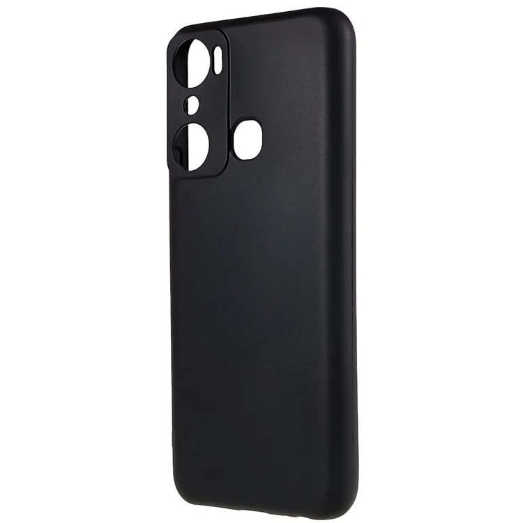 Para Infinix Hot 20i 4G Anti-Impressão Digital Matte Flexible Black Cell Phone Cover TPU Case Anti-Arranhões Protective Shell