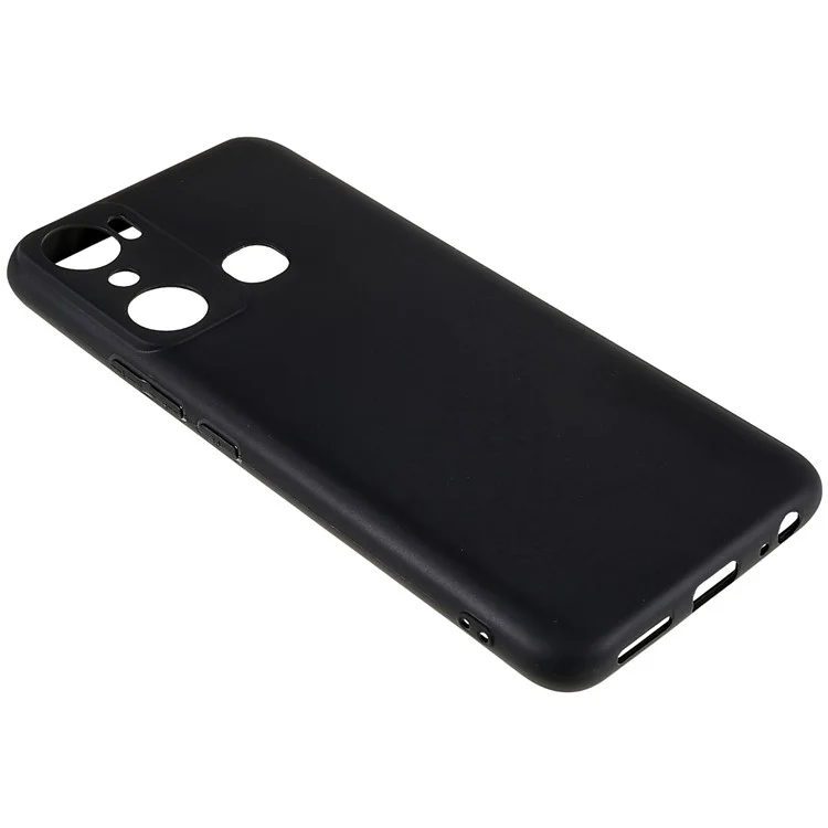 Para Infinix Hot 20i 4G Anti-Impressão Digital Matte Flexible Black Cell Phone Cover TPU Case Anti-Arranhões Protective Shell